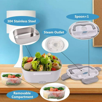 2-In-1 Electric Heating Lunch Box Portable Food Warmer Office & Travel Astoria Lifestyle