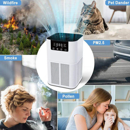 Home Air Purifier with HEPA Filter Ionizer Aromatherapy Cleaner