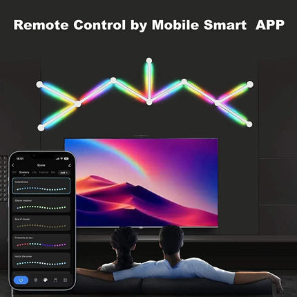 WIFI LED Smart Wall Light Bar Lamp RGBIC Music Sync & App Control - Astoria Lifestyle