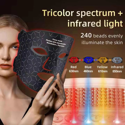 Facial Red Light Therapy Mask LED Skin Rejuvenation Device Astoria Lifestyle