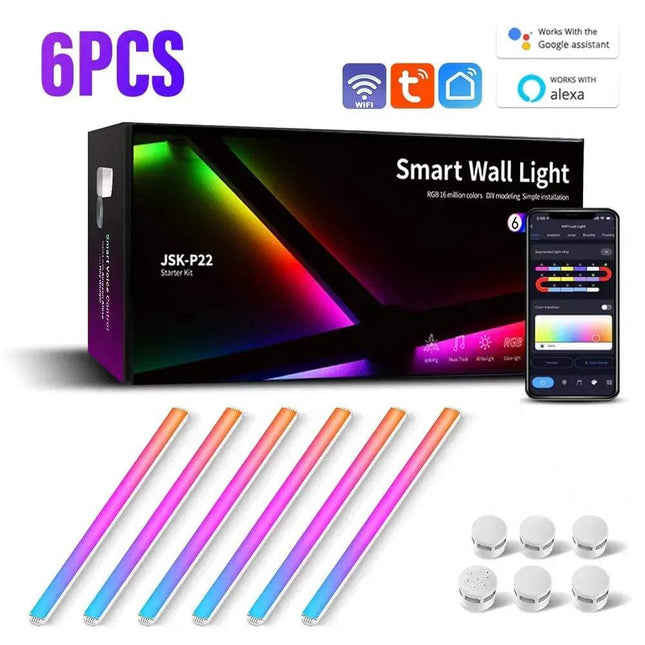 WIFI LED Smart Wall Light Bar Lamp RGBIC Music Sync & App Control - Astoria Lifestyle