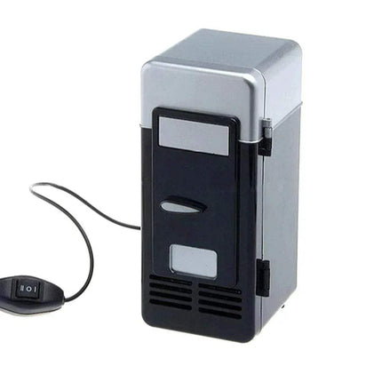 Black Mini USB Fridge for Beverages & Cans Portable Cooler & Warmer - Astoria Lifestyle