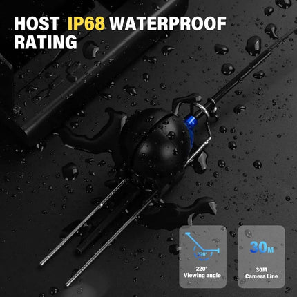 Portable Fishing Camera 4.3” LCD Fish Finder 1080P Underwater View Astoria Lifestyle