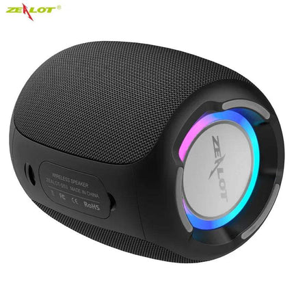 Zealot S53 Portable Bluetooth Speaker with LED light, compact design, perfect for indoor and outdoor use. - Astoria Lifestyle