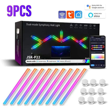 WIFI LED Smart Wall Light Bar Lamp RGBIC Music Sync & App Control - Astoria Lifestyle