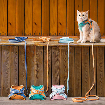 Cat Vest Harness Leash Set Adjustable Reflective Pet Harness Astoria Lifestyle