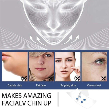 Image showcasing Anti Wrinkle Beauty Stickers for reducing double chin, fat face, sagging skin, and crow's feet.