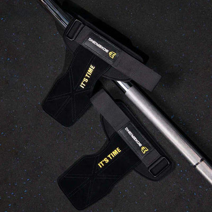 Black Weightlifting Grip Pads for Secure, Comfortable Lifting