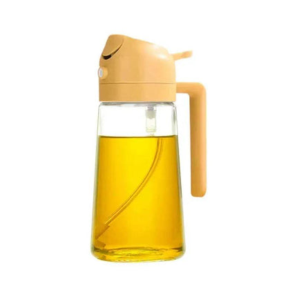 2-in-1 Oil Spray Bottle in a sleek design, perfect for healthy cooking, grilling, and baking.