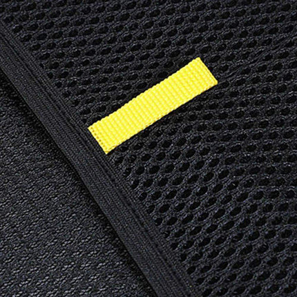 Close-up of the Pet Hair Removal Glove texture, featuring a mesh design and yellow tag for easy identification.