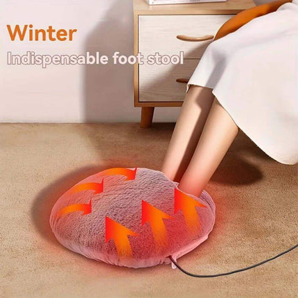 USB Electric Feet Warmer providing cozy warmth for feet during winter, featuring soft padding and heating technology.