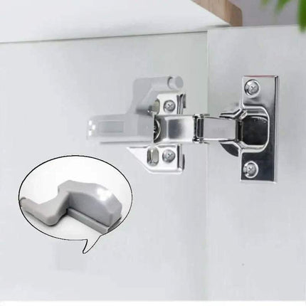 LED Cabinet Hinge Lights on a white surface with an inset showing a close-up of the hinge.