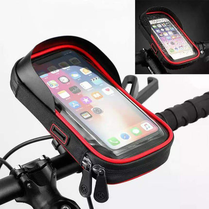 Waterproof Bicycle & Motorcycle Phone Holder mount with smartphone display