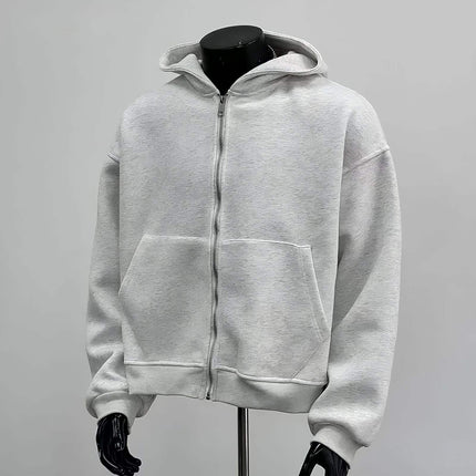 Hoodie - Gray hoodie on a mannequin against a gray background