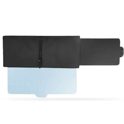 Car Sun Visor Extender features a polarized shield for anti-glare protection and safer driving in bright conditions.
