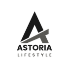 Black and gray logo of 'Astoria Lifestyle' on a white background