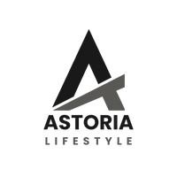 Black and gray logo of 'Astoria Lifestyle' on a white background