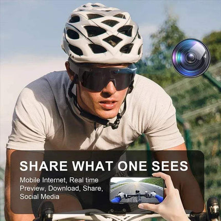 Bicycle Sports POV Camera Glasses designed for hands-free HD action recording during outdoor adventures. - Astoria Lifestyle