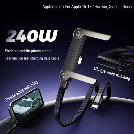 Charging 2-in-1 Cable Stand 240W Fast Charging Adjustable Metal Stand Astoria Lifestyle