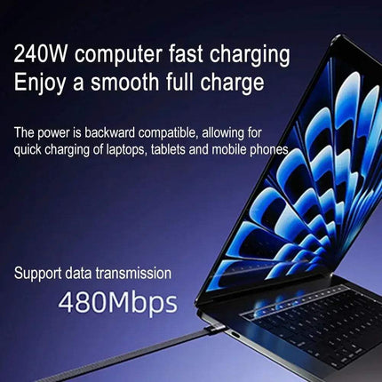 Charging 2-in-1 Cable Stand 240W Fast Charging Adjustable Metal Stand Astoria Lifestyle