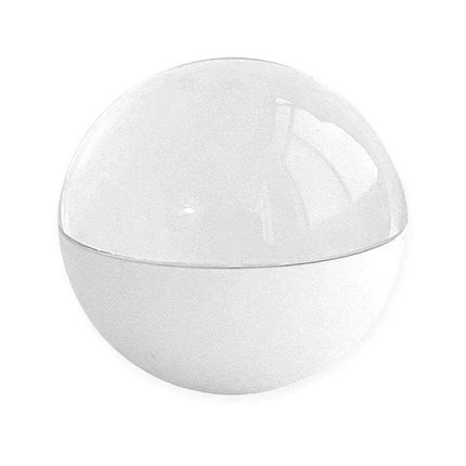 White spherical Customizable Video Crystal Sphere on a white background - Astoria Lifestyle
