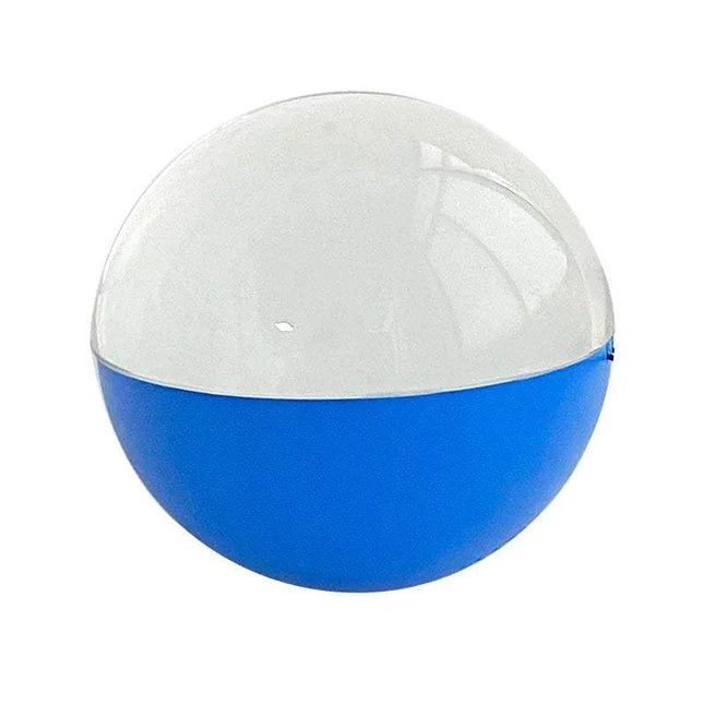 Clear and blue Customizable Video Crystal Sphere on a white background - Astoria Lifestyle