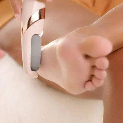 Person using  an Electric Foot File for Smooth & Callus-Free Feet