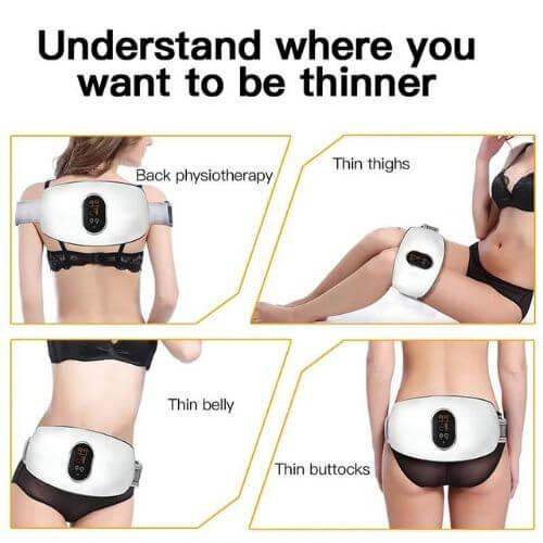Electric Weight Loss Massage Belt for targeted fat burning on thighs, belly, and buttocks.