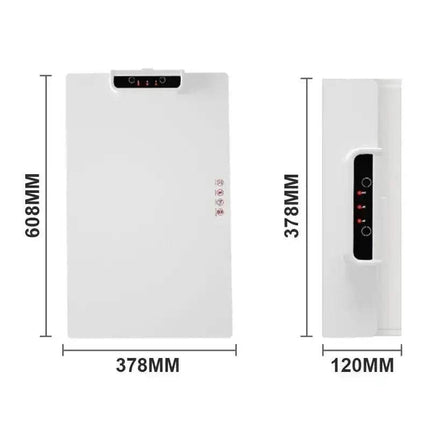 Foldable Food Heating Mat dimensions showing length and width for optimal food warming. - Astoria Lifestyle