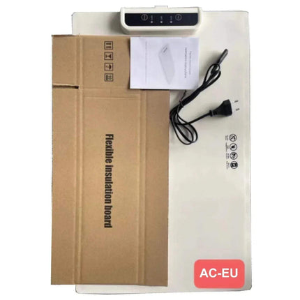 Foldable Food Heating Mat with flexible insulation board, user manual, and power cord for warm meals. - Astoria Lifestyle