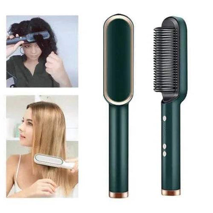 Hair Straightening Brush for Smooth, Shiny & Healthy Hair