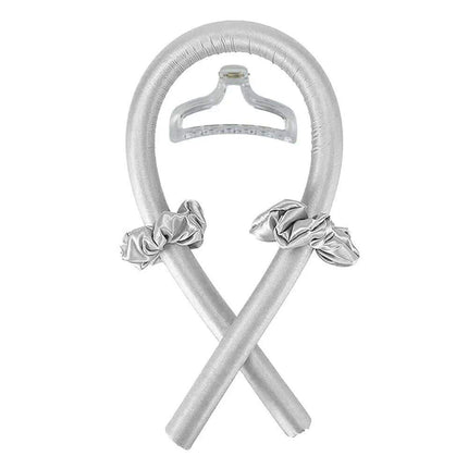 Gray Heatless Curling Rod Headband on a white background