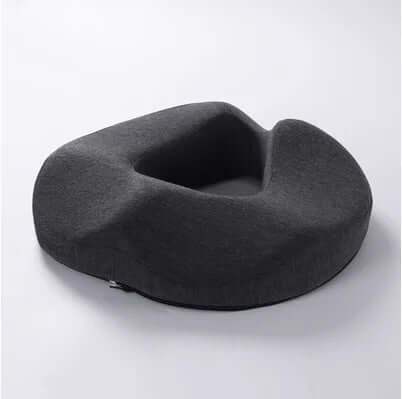 Hemorrhoid Mat Seat Cushion black on a white background
