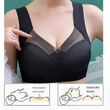Black High Support Bra for Women for Maximum Workout Support