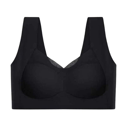 BlackHigh Support Bra for Women for Maximum Workout Support on a white background