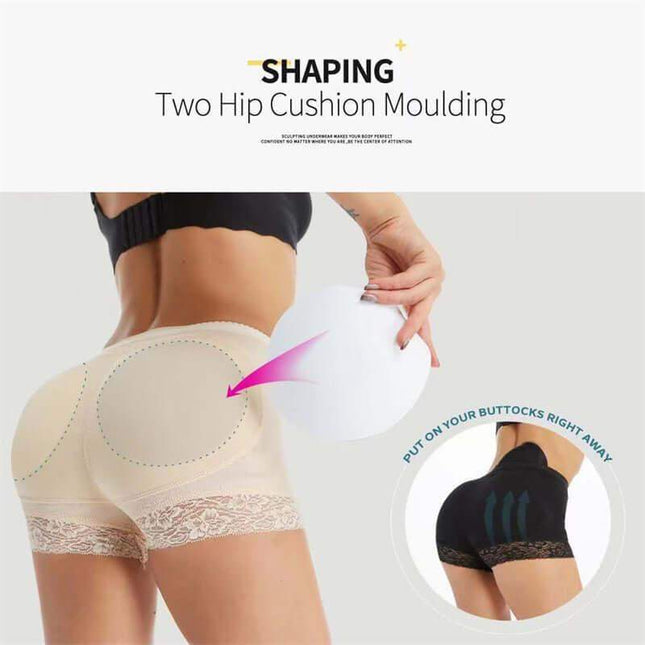Hip Lifter with Padded Shapers featuring two hip cushion moulding for enhanced curves and lift.