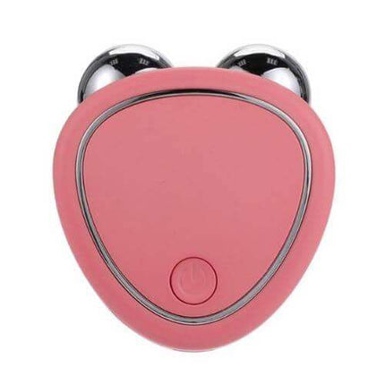 Microcurrent Facial Device with metallic accents on a white background