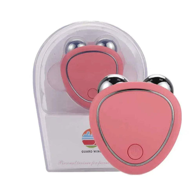 Microcurrent Facial Device with silver accents on a white background