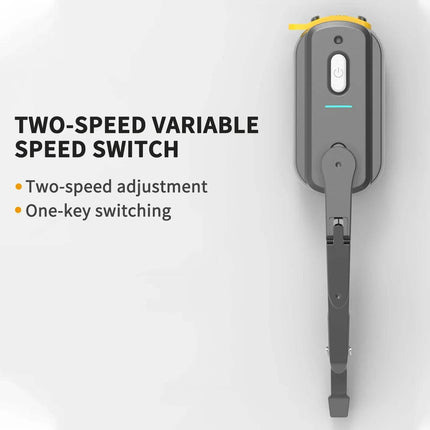 Two-speed variable Motorcycle Helmet Wiper switch with text on a gray background