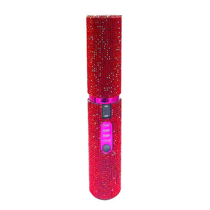 Red Portable Hair Straightener  on a white background