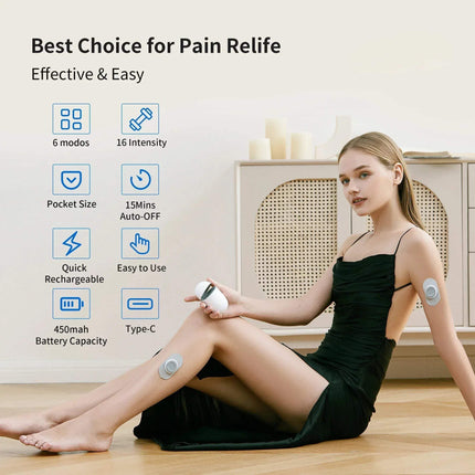 Portable Pulse EMS Massager TENS Therapy Muscle Pain Relief - Astoria Lifestyle