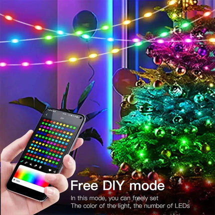 RGBIC Christmas Bluetooth String Lights