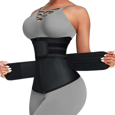 Waist Belt Body Shaper worn by a person on a white background