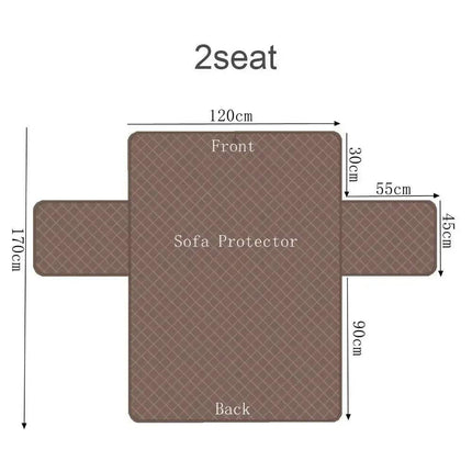 2 seater Waterproof Pet Sofa Cover Ultimate Protection for Your Couch - Astoria Lifestyle