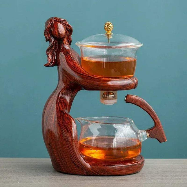 Semi-Automatic Teapot elegantly designed for effortless brewing and a stylish tea experience.