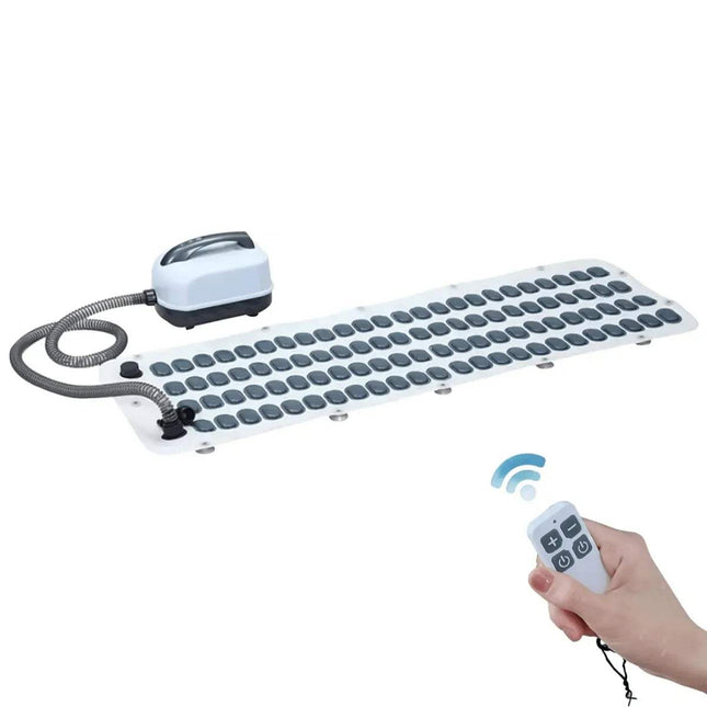 Electric Bubble Bath Mat with remote control, designed for relaxing bubble massages in your home spa.
