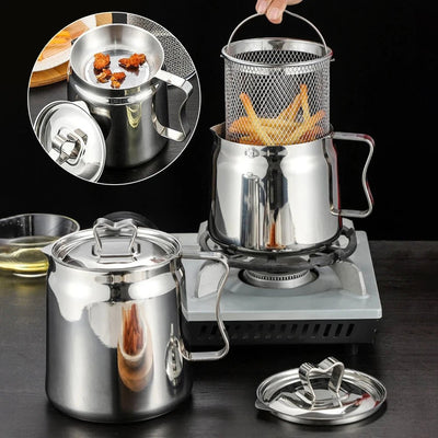 Stainless steel kitchen appliance with various components on a dark surface