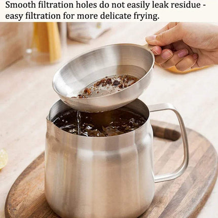 Stainless Steel Frying Pot Even & Crispy Frying Made Easy with strainer for easy filtration and delicate frying