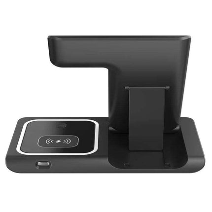 3 In 1 Wireless Charger Foldable Charging Station with wireless charging pad on a white background