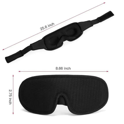 3D Sleeping Mask Block Out Light Soft Padded Deep, Restful Sleep